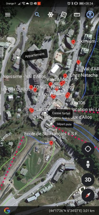 La Foux D'Allos - Studio 4 Couchages, Tres Proche Centre Station 외부 사진